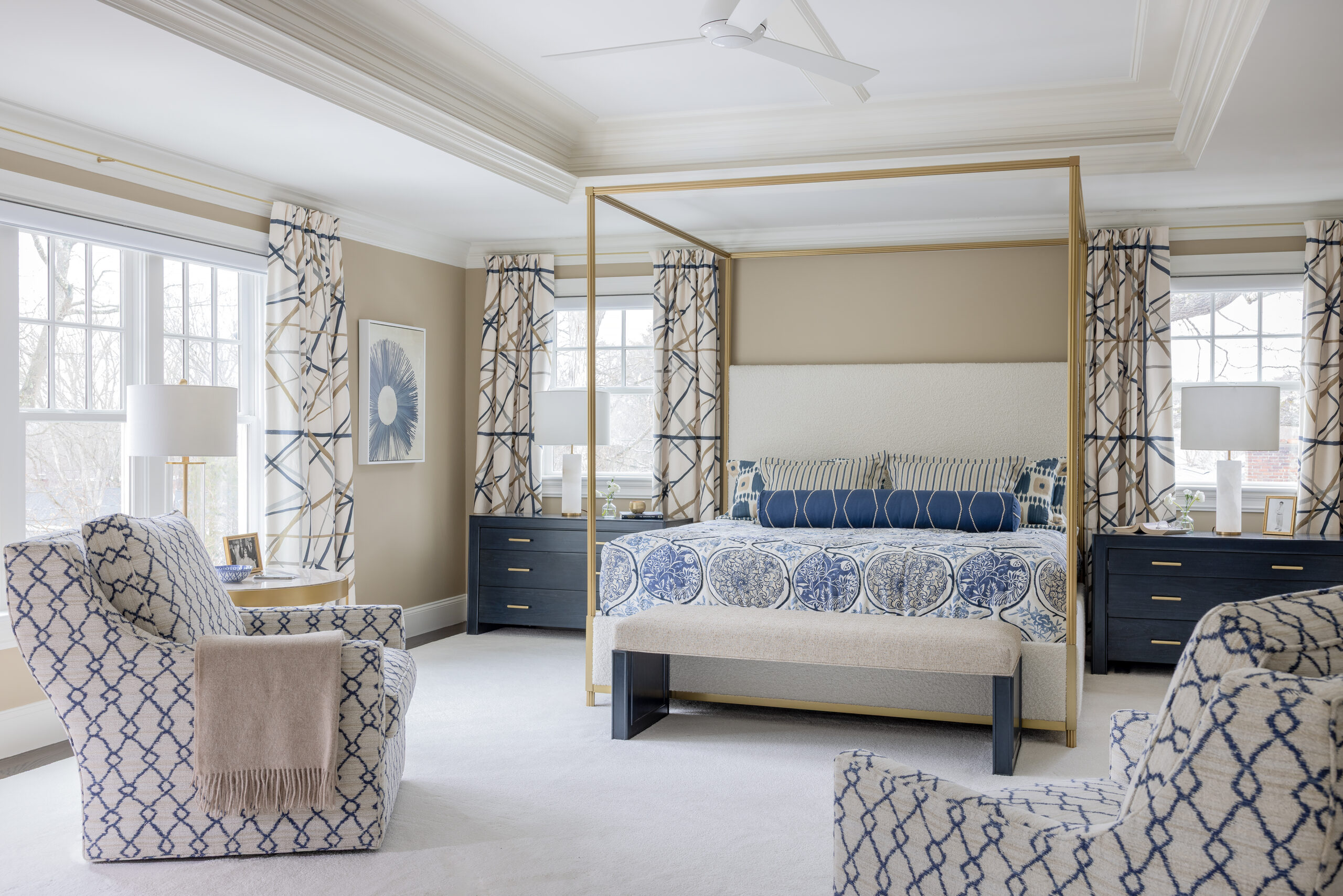 Westgate Rd, Wellesley Interior Design, Master Bedroom