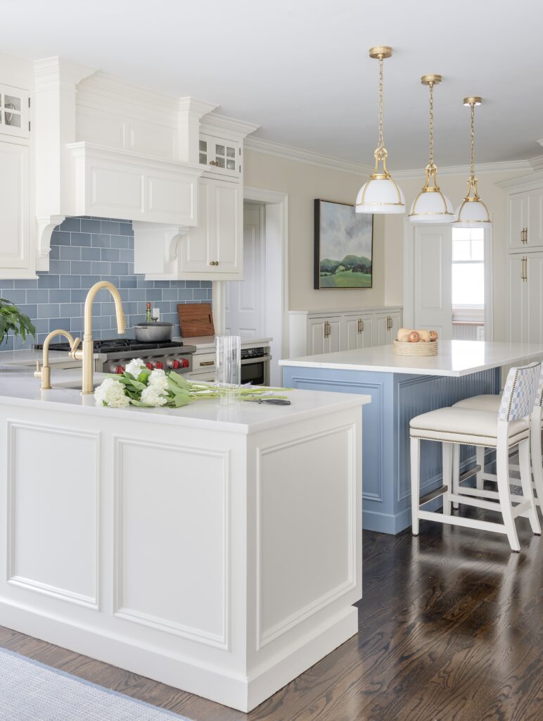 Westgate Rd, Wellesley Interior Design, Blue and White Kitchen